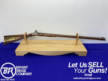 Custom Kentucky Rifle Blue 38" *STUNNING FLINTLOCK BLACK POWDER RIFLE*