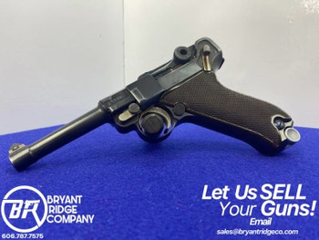Krieghoff Luger P08 9mm Blued 4" *ULTRA DESIRABLE GERMAN LUGER*
