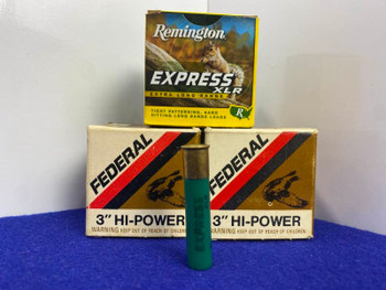 Lot of 68 Rounds of Federal & Remington Shotgun Shells *VINTAGE SHOTSHELLS*