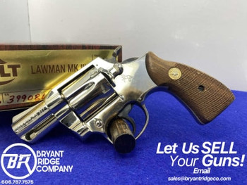 1979 Colt Lawman MKIII .357 Mag Nickel 2" *SCARCE & DESIRABLE COLT*