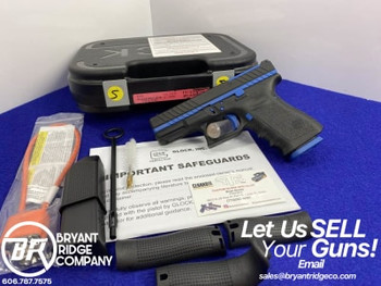 Custom Glock 19 9mm Black/Blue 4.01" *LIVE FREE ARMORY BARREL*