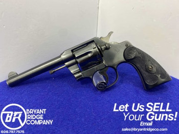 1920 Colt Army Special .38 Spl Blue 5" *HISTORIC DOUBLE-ACTION REVOLVER*-GID1180536233