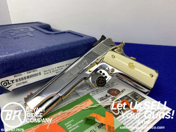 Colt Gold Cup Trophy Lite .38 Super *BRIGHT STAINLESS w/ 24KT GOLD ACCENTS*