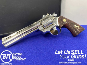 1981 Colt Python .357 Mag Nickel 6" *BEAUTIFUL NICKEL PYTHON*