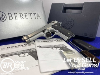 1995 Beretta 92FS Inox 9mm SS 4.9" *HEAD-TURNING ITALIAN MADE HANDGUN*