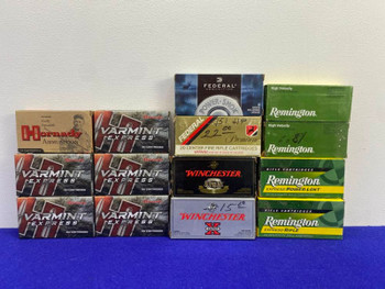 278 Rds .22-250Rem Ammo Hornady Federal, Win, & Rem *HIGH SPEED AMMUNITION*