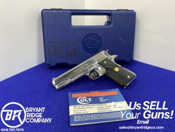 1992 Colt MK IV Series 80 Government .45 ACP 5" *BRIGHT STAINLESS FINISH*