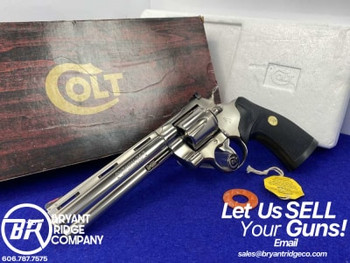 1981 Colt Python 357mag 6" *DESIRABLE COLTGUARD E-NICKEL MODEL* Astonishing