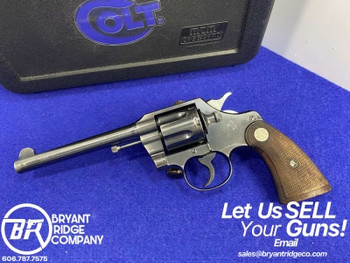 1939 Colt Official Police .38 Sp Blue 6" *HEAD TURNING PRE-WAR MODEL*