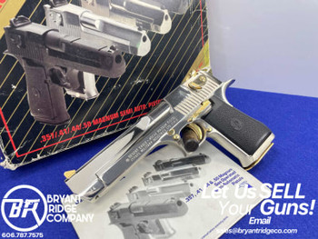 Magnum Research Desert Eagle Mark VII .44Mag*BRIGHT NICKEL W/ GOLD ACCENTS*