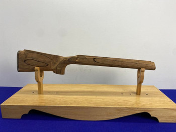 Remington 40-X Light Brown Wooden Rifle Stock *W/ WHITE LINE RECOIL PAD*