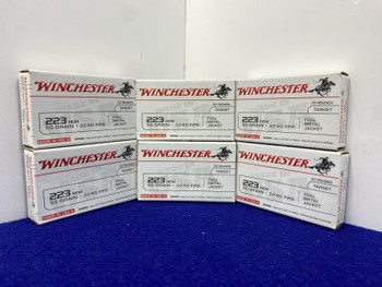 120Rds Winchester USA .223 Rem 55gr FMJ Target Ammo *RANGE DAY FAVORITE*