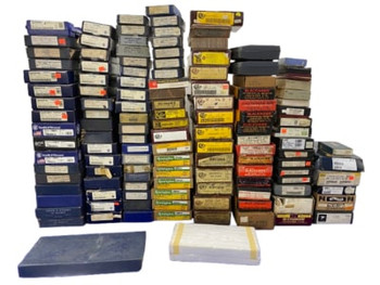 129 Mixed Empty Handgun Box Lot *S&W, COLT, RUGER, REM, GLOCK, BROWNING*