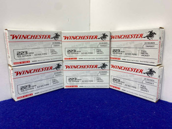 (6) 20Rd Boxes of Winchester USA Target .223 Rem *CONSISTENT ACCURACY*