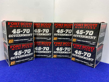 160Rds Fort Scott 45-70 Government 300Gr TUI Ammunition *BIG BORE ROUNDS*