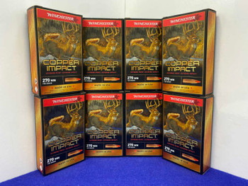 160Rds Winchester Copper Impact 270 Win Ammunition *EXTREME POINT AMMO*