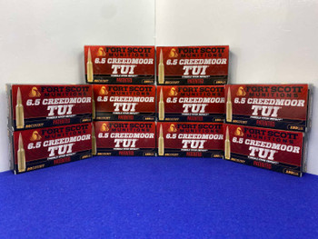 200Rds of Fort Scott Munitions 6.5 Creedmoor TUI Ammo *PATENTED TUI DESIGN*