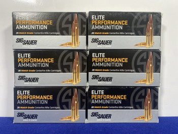 120Rds SIG 308 Win Match Grade Rifle Ammunition *ELITE PERFORMANCE AMMO*