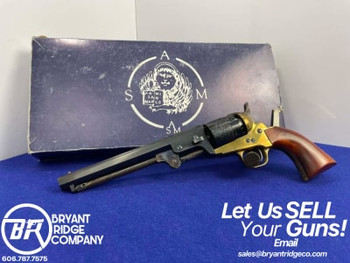 1996 Armi San Maco 1851 7.5" Blued .44 Cal *ENGRAVED BATTLE-SCENE CYLINDER*
