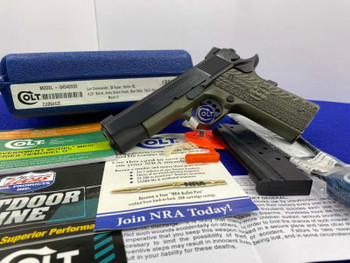 Colt Lightweight Army Commander .38 Super Green -TALO EXCLUSIVE- 1 of 300  