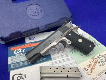 1992 Colt Combat Elite .38 Super Two-Tone 5" *SCARCE MK IV SERIES 80 MODEL*
