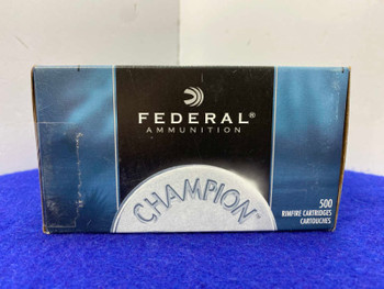 500Rds Federal Champion .22 Long Rifle Ammunition *HIGH VELOCITY TARGET*