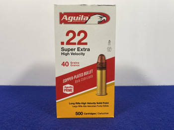 Aguila .22LR Super Extra 500Rds *COPPER PLATED BULLETS - HIGH VELOCITY*