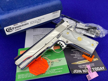 Colt Gold Cup Trophy 9mm -ULTIMATE POLISHED STAINLESS FINISH- 100% Flawless