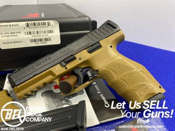 2016 Heckler & Koch VP9 9mm FDE 4.09" *COMPLETE FACTORY CASED PACKAGE*