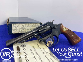 1971 Smith Wesson Model 31-1 .32 S&W Long Blued 4" *6-SHOT POLICE REVOLVER*