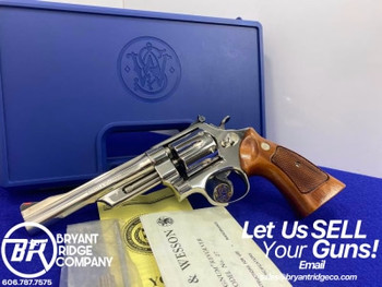 Smith Wesson 27-2 .357 Mag Nickel 6" *PINNED & RECESSED N-FRAME REVOLVER*