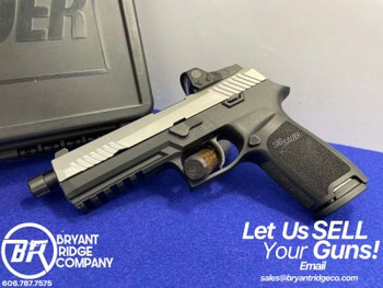 Sig Sauer P320 9mm 5" Stainless *SILENCERCO THREADED BARREL W/ EXTRA FRAME*