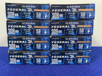 Federal Power Shok 308 Win 160Rds 150 JSP *DEPENDABLE ACCURACY*