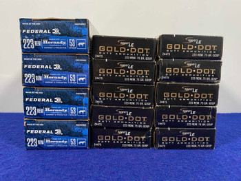 Federal And Speer LE Gold-Dot .223 REM 280Rds *TATICAL LOAD SELECTION*