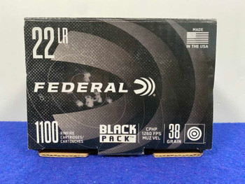 Federal .22LR 1,100Rds Rimfire Cartridges *BLACK PACK* 