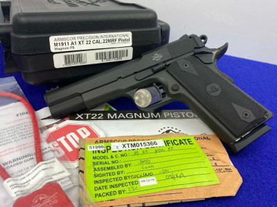 Rock Island Armory XTM-22 .22WMR 1911 Pistol 5" *DURABLE PARKERIZED FINISH*