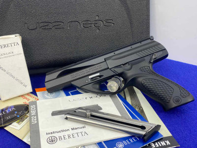 Beretta U22 Neos .22 LR Pistol Black 4.5" *FULL LENGTH TOP WEAVER RAIL*
