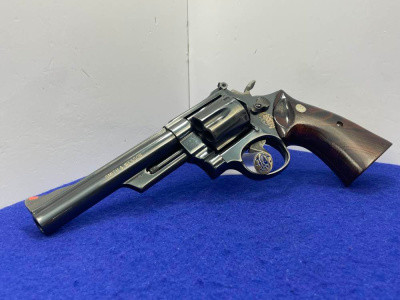 1989 Smith Wesson 25-9 .45LC 6" Blue*BEAUTIFUL GOLD-LETTER INLAID REVOLVER*
