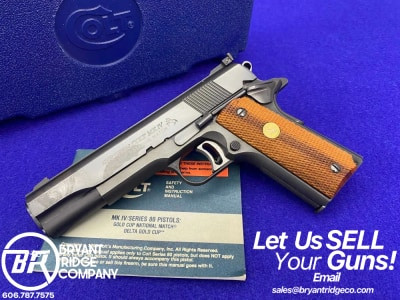 1984 Colt MK IV / Series 80 Gold Cup National Match .45ACP *FANTASTIC COLT*-GID1213705307
