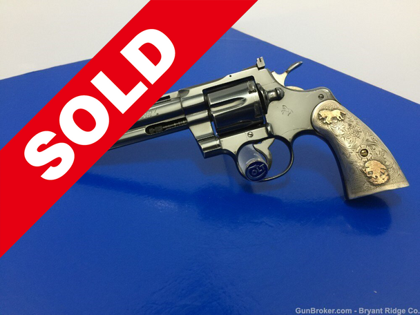 1970 Colt Python 6" .357Mag w/ Custom hand engraved Grips