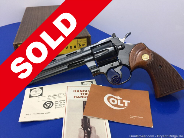 1967 Colt Python 6" .357mag