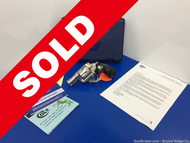 1998 Colt DS-II 2" .38spl GORGEOUS STAINLESS *RARE BOBBED HAMMER