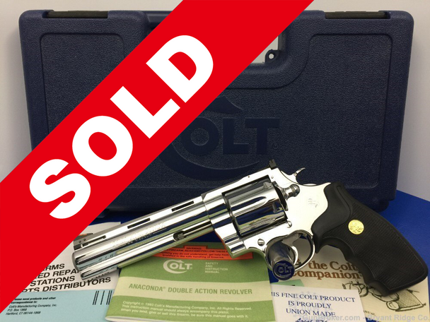 1994 Colt Anaconda 6in BRIGHT STAINLESS