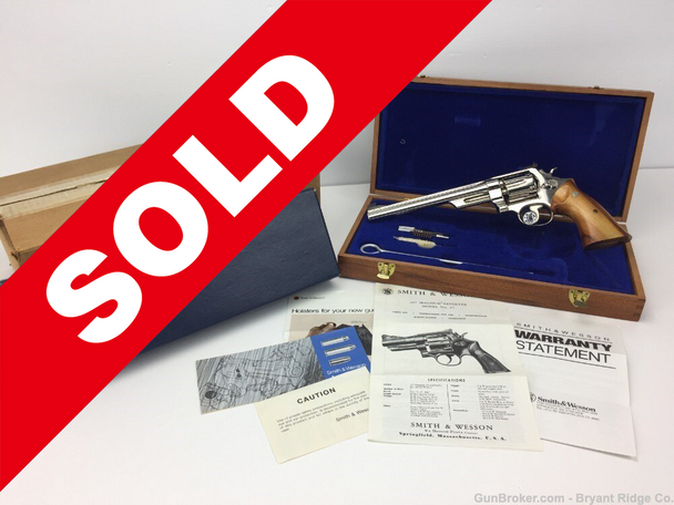 1973 Smith & Wesson 27-2 Rare NICKEL Model 8 3/8"