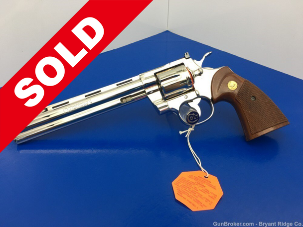 1980 Colt Python 8" Nickel Finish *ABSOLUTELY GORGEOUS*