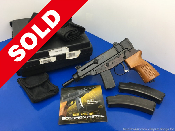 CZ Scorpion 61 7.65 Browning / .32 ACP Black *SCARCE SEMI AUTOMATIC MODEL*