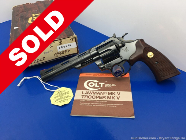 1982 Colt Trooper MK V .357 Mag Blue 6" *FIRST YEAR PRODUCTION*