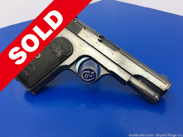 1910 Colt M1908 .380 ACP Blue *A PIECE OF COLT HISTORY*