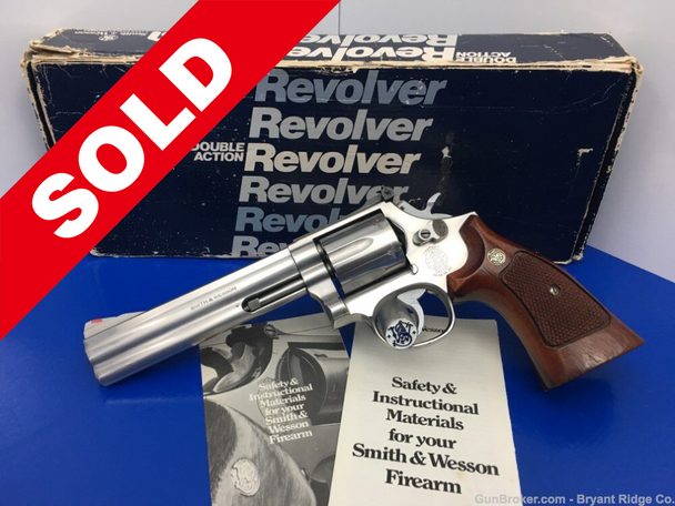 1986 Smith & Wesson 686 .357 Mag Stainless *GORGEOUS NO DASH MODEL*