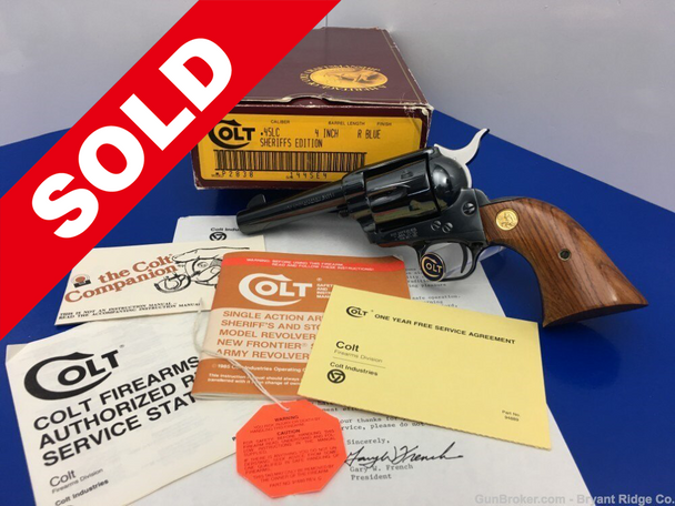 1988 Colt Single Action Army Sheriff's Edition .45 LC 4" *1 OF ONLY 200*